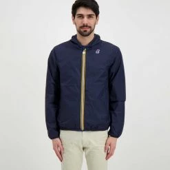 K-WAY GIACCA JACQUES PLUS DOUBLE Blu, Verde -Tendenza Italia k way k111nmw giacca cappuccio jacques plus double giacconi uomo 045342001 ae5 4
