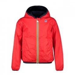 K-WAY GIACCA JACQUES PLUS REVERSIBILE BAMBINO Blu, Rosso -Tendenza Italia k way k111nmw giacca jacques plus reversibile bambino giacconi bambino 044780001 aab 3