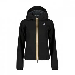 K-WAY GIACCA CON CAPPUCCIO LILY STRETCH DOT DONNA Nero -Tendenza Italia k way k111nqw giacca con cappuccio lily stretch dot donna giacconi donna 045342101 usy 2