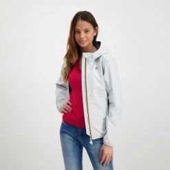 K-WAY GIACCA CON CAPPUCCIO LILY STRETCH DOT DONNA -Tendenza Italia k way k111nqw giacca con cappuccio lily stretch dot donna giacconi donna 045342201 xre 5