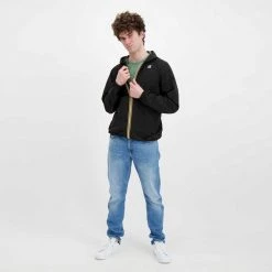 K-WAY GIACCA CAPPUCCIO JACK STRETCH DOT Nero -Tendenza Italia k way k31126w giacca cappuccio jack stretch dot giacconi uomo 045343201 usy 6