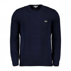 LACOSTE MAGLIONE GIROCOLLO IN COTONE Blu