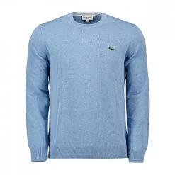 LACOSTE MAGLIONE GIROCOLLO IN COTONE Azzurro