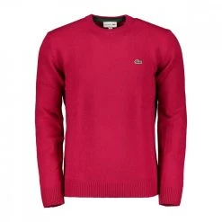 LACOSTE MAGLIONE GIROCOLLO IN LANA MERINO Bordeaux