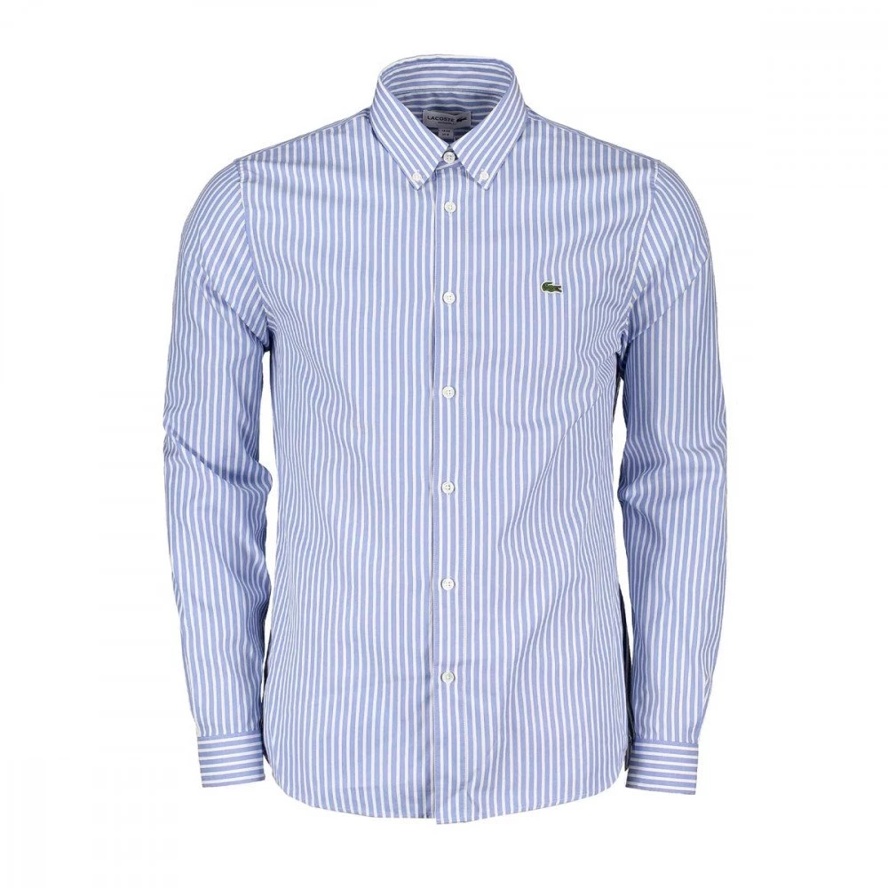 LACOSTE CAMICIA PIN POINT RIGA Azzurro 3 LACOSTE CAMICIA PIN POINT RIGA Azzurro