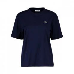 LACOSTE T-SHIRT BOY FIT IN JERSEY DONNA Blu