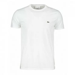LACOSTE T-SHIRT LOGO IN COTONE PIMA BIANCA Bianco
