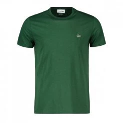LACOSTE T-SHIRT LOGO IN COTONE PIMA VERDE