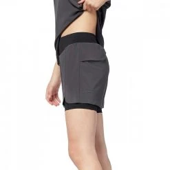 LAMUNT SHORT TERESA LIGHT 2 IN 1 Grigio, Nero -Tendenza Italia lamunt 50018 teresa light 2 in 1 shorts abbigliamento montagna donna 045320901 0880 4