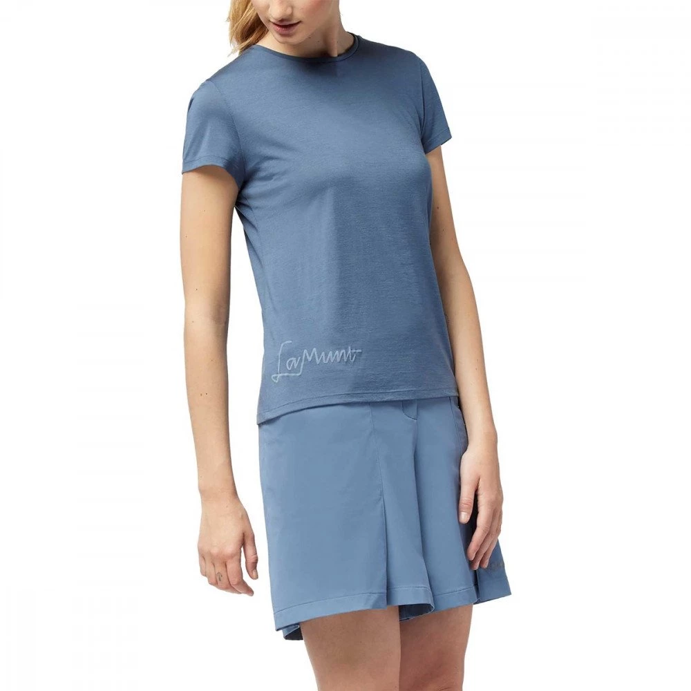 LAMUNT T-SHIRT ALEXANDRA LOGO Azzurro - immagine 2