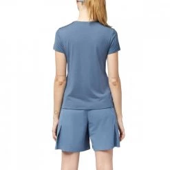 LAMUNT T-SHIRT ALEXANDRA LOGO Azzurro -Tendenza Italia lamunt 50037 t shirt alexandra logo abbigliamento montagna donna 045322801 te306 3