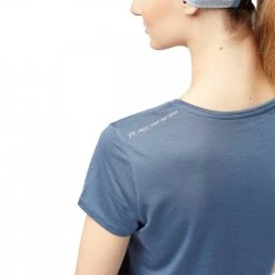 LAMUNT T-SHIRT ALEXANDRA LOGO Azzurro -Tendenza Italia lamunt 50037 t shirt alexandra logo abbigliamento montagna donna 045322801 te306 4