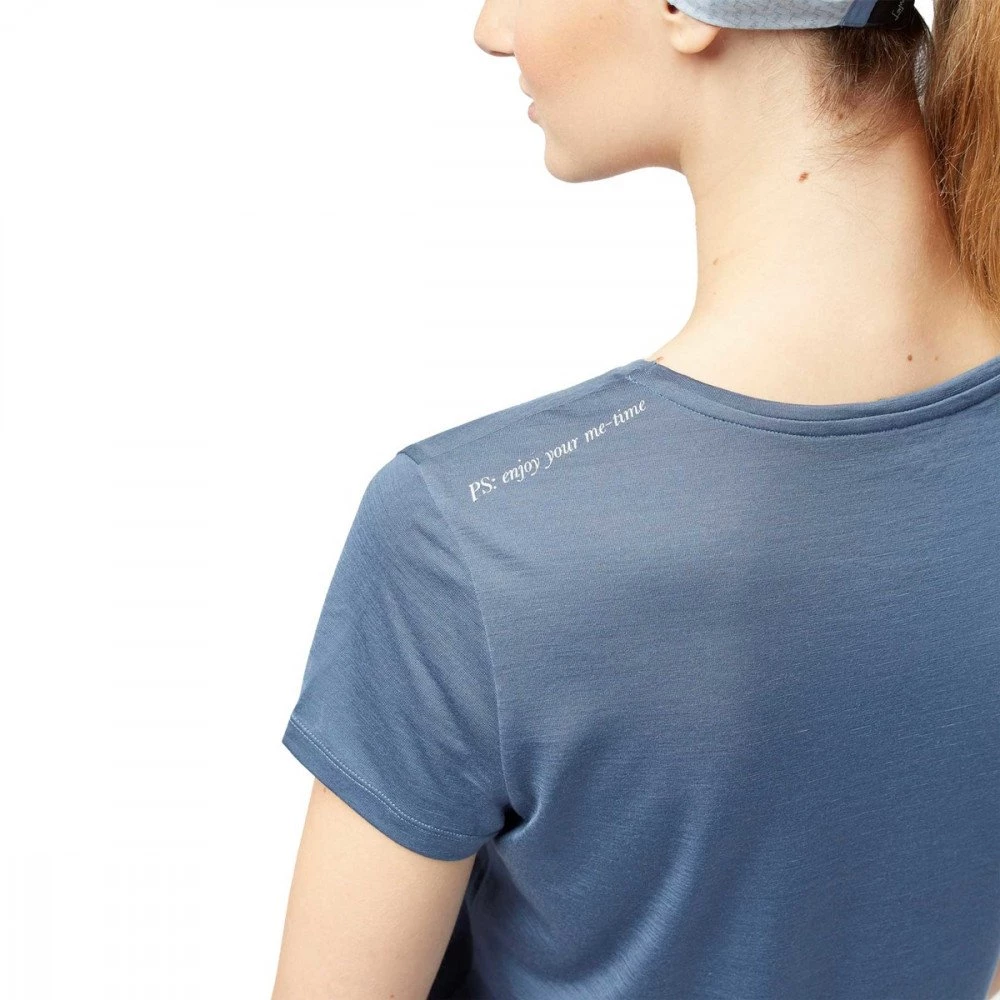 LAMUNT T-SHIRT ALEXANDRA LOGO Azzurro - immagine 4