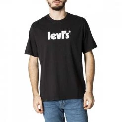 LEVI'S T-SHIRT RELAXED FIT LOGO Nero -Tendenza Italia levi s 16143 t shirt ss relaxed fit casual uomo 045063901 0391 3
