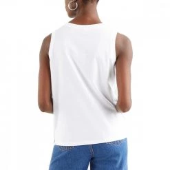 LEVI'S CANOTTA MINI LOGO DONNA Bianco -Tendenza Italia levi s 18185 canotta tank logo donna casual donna 042807801 0003 4