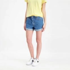 LEVI'S SHORT LONG 501 DONNA Blu -Tendenza Italia levi s 29961 short long 501 donna casual donna 042808401 0021 4