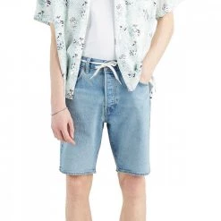 LEVI'S BERMUDA IN DENIM 501® ORIGINAL Azzurro 10 LEVI'S BERMUDA IN DENIM 501® ORIGINAL Azzurro -Tendenza Italia levi s 36512 bermuda in denim hemmed short casual uomo 045064801 0147 4