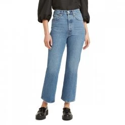 LEVI'S JEANS RIBCAGE CROP BOOTCUT DONNA Azzurro 10 LEVI'S JEANS RIBCAGE CROP BOOTCUT DONNA Azzurro -Tendenza Italia levi s a1967 jeans ribcage crop boot donna casual donna 045065501 0001 4