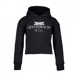 LEVI'S FELPA CROPPED CON CAPPUCCIO BAMBINA