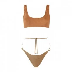 MATINEÉ BIKIINI BRALETTE GOFFRATO E SILP LAMINATO DONNA Oro -Tendenza Italia matine cb3100 bikiini bralette goffrato silp lamin donna mare donna 045075501 oro 3