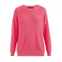 MAX MARA WEEKEND MAGLIONE GIROCOLLO GRANA DI RISO DONNA Rosso