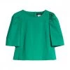 MAX MARA WEEKEND BLUSA MANICHE A SBUFFO ALISSO DONNA Azzurro