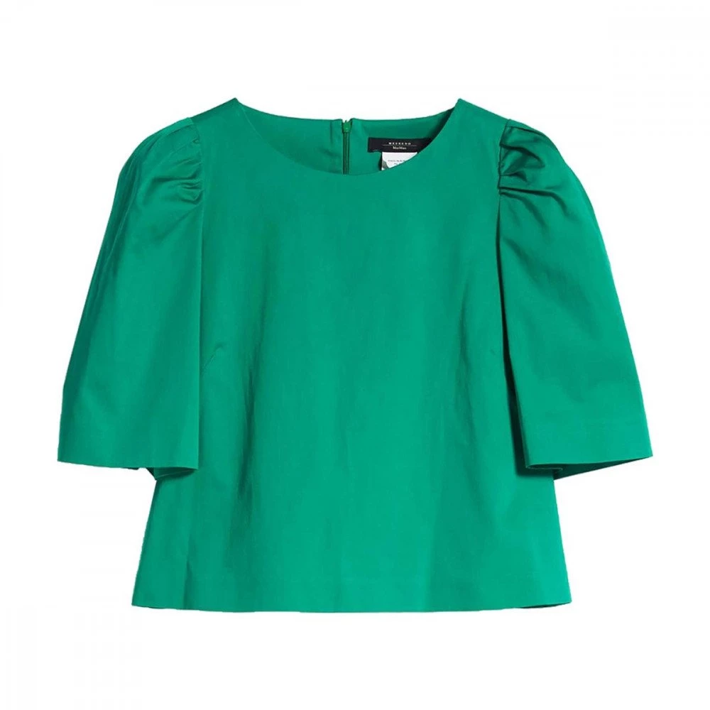 MAX MARA WEEKEND BLUSA MANICHE A SBUFFO ALISSO DONNA Azzurro 3 MAX MARA WEEKEND BLUSA MANICHE A SBUFFO ALISSO DONNA Azzurro