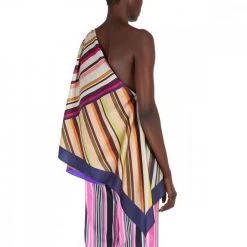 MAX MARA WEEKEND TOP MONOSPALLA TWILL SETA DOVER DONNA Multicolor -Tendenza Italia max mara weekend dover22 top mono spalla twill seta donna casual donna 044661001 002 3