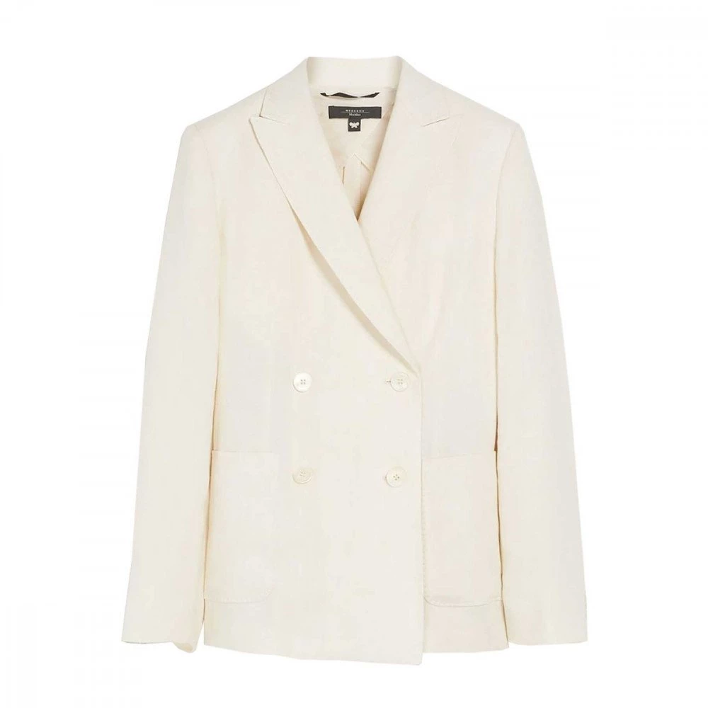 MAX MARA WEEKEND GIACCA BLAZER DOPPIO PETTO IN CANVAS DONNA