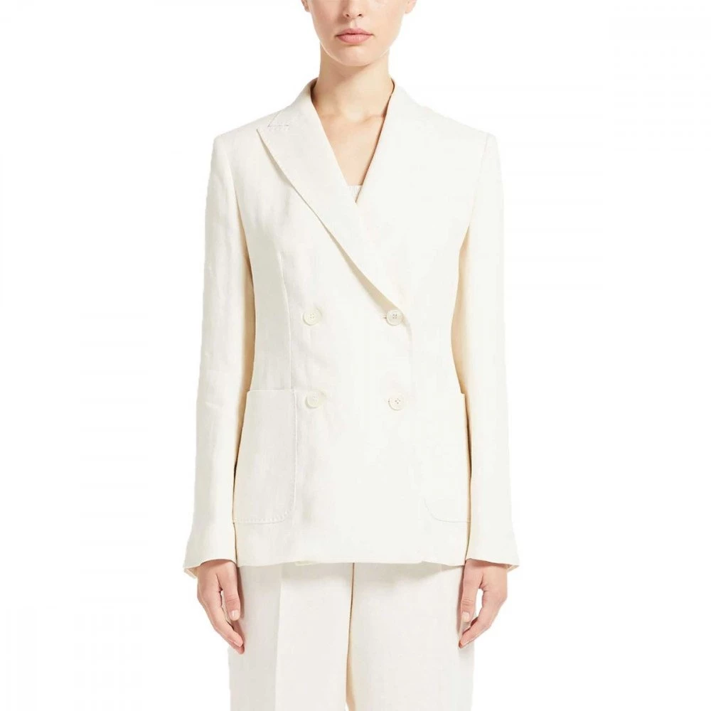 MAX MARA WEEKEND GIACCA BLAZER DOPPIO PETTO IN CANVAS DONNA - immagine 2