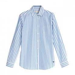 MAX MARA WEEKEND CAMICIA A RIGHE FILIPPO DONNA Azzurro, Bianco