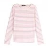 MAX MARA WEEKEND MAGLIA MANICA LUNGA RIGHE FRETTY DONNA Bianco, Rosa