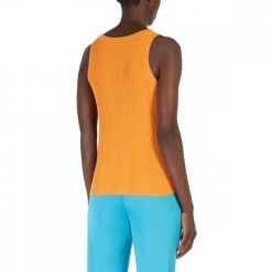 MAX MARA WEEKEND CANOTTA A COSTINE SERRA DONNA Arancio -Tendenza Italia max mara weekend serra22 canotta a costine serra donna casual donna 044665501 008 3