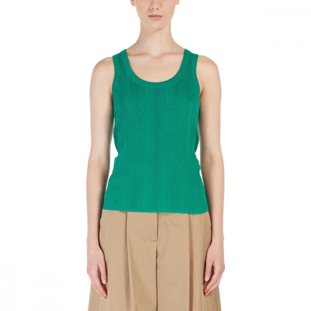 MAX MARA WEEKEND CANOTTA A COSTINE SERRA DONNA Verde 4 MAX MARA WEEKEND CANOTTA A COSTINE SERRA DONNA Verde - immagine 2
