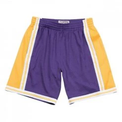 MITCHELL & NESS SHORT SWINGMAN LOS ANGELES LAKERS Giallo, Viola