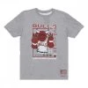 MITCHELL & NESS T-SHIRT LAST DANCE 6X CHAMPS BULLS Grigio -Tendenza Italia mitchell ness tcrwintl120 t shirt last dance 6x champs bulls abbigliamento basket uomo 044611301 grey 1