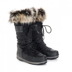 MOON BOOT MONACO WP 2 DONNA Nero -Tendenza Italia moon boot 24008700 moon boot monaco wp 2 donna tutti doposci donna 039193801 001 3