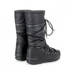 MOON BOOT HIGH NYLON WP DONNA Nero -Tendenza Italia moon boot 24009100 moon boot high nylon wp donna tutti doposci donna 039194201 001 4