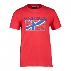 NAPAPIJRI T-SHIRT SALLYN BAMBINO Rosso