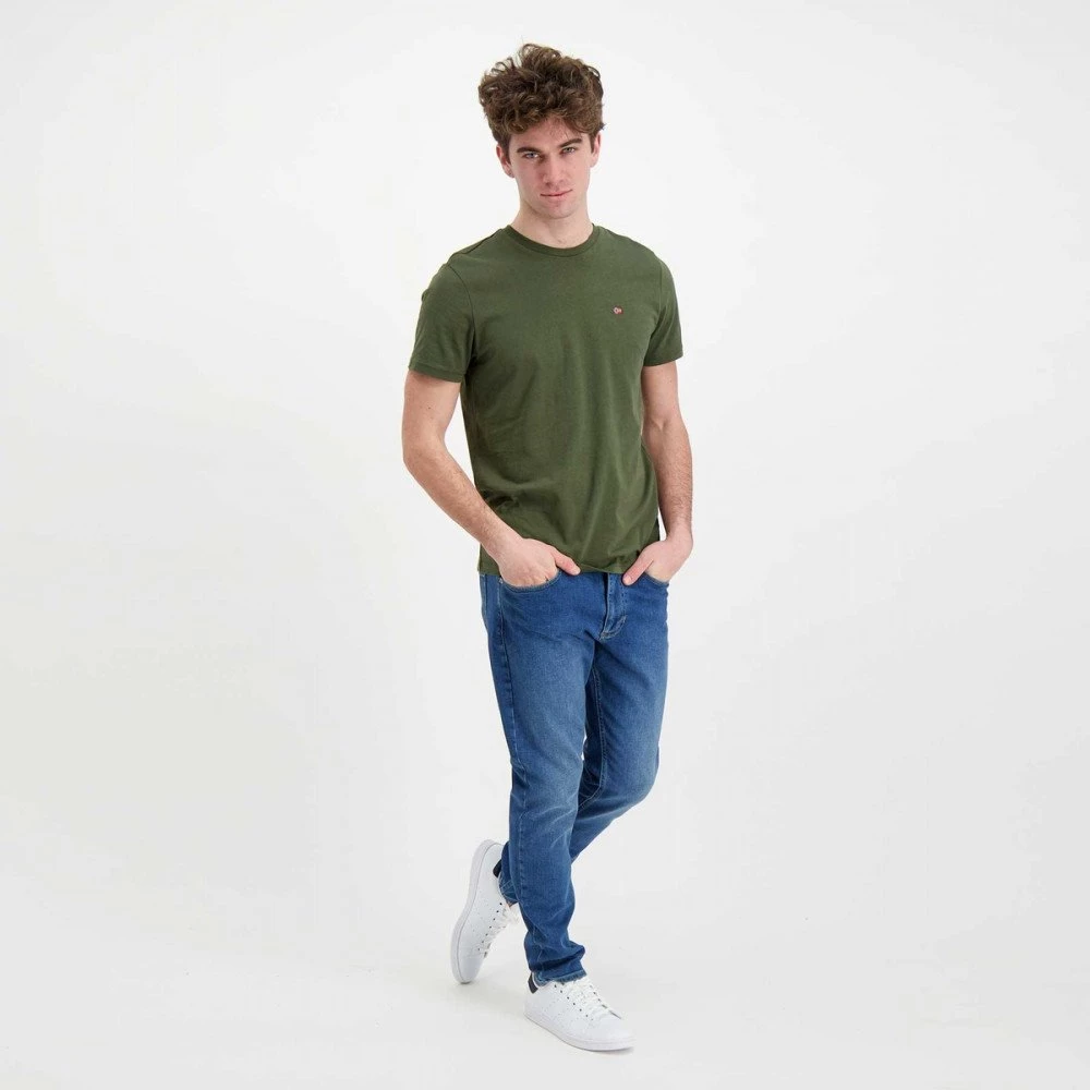 NAPAPIJRI T-SHIRT MINI LOGO SALIS Verde 7 NAPAPIJRI T-SHIRT MINI LOGO SALIS Verde - immagine 5