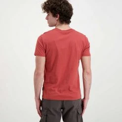 NAPAPIJRI T-SHIRT MINI LOGO SALIS Rosso -Tendenza Italia napapijri np0a4frp t shirt mini logo salis casual uomo 044922001 re6 3
