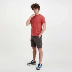 NAPAPIJRI T-SHIRT MINI LOGO SALIS Rosso -Tendenza Italia napapijri np0a4frp t shirt mini logo salis casual uomo 044922001 re6 5