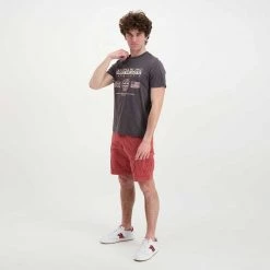 NAPAPIJRI T-SHIRT TURIN Rosso -Tendenza Italia napapijri np0a4g34 t shirt turin casual uomo 044922601 h74 6
