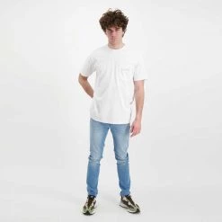 NAPAPIJRI T-SHIRT POCKET MORGEX Bianco -Tendenza Italia napapijri np0a4gbp t shirt pocket morgex casual uomo 044923101 002 5