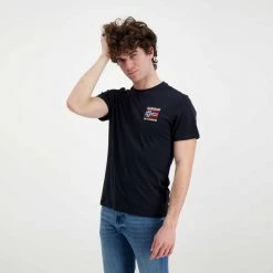 NAPAPIJRI T-SHIRT BANDIERA SPUGNA VERRES Blu -Tendenza Italia napapijri np0a4gbr t shirt bandiera spugna verres casual uomo 044923301 176 4