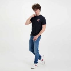 NAPAPIJRI T-SHIRT BANDIERA SPUGNA VERRES Blu -Tendenza Italia napapijri np0a4gbr t shirt bandiera spugna verres casual uomo 044923301 176 5