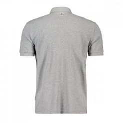 NAPAPIJRI POLO CON RICAMO BANDIERA ELBAS Grigio -Tendenza Italia napapijri np0a4gdl polo con ricamo bandiera elbas casual uomo 045017101 160 2