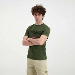 NAPAPIJRI T-SHIRT LOGO AYAS Verde 10 NAPAPIJRI T-SHIRT LOGO AYAS Verde -Tendenza Italia napapijri np0a4gdq t shirt logo ayas casual uomo 044923901 ge4 4