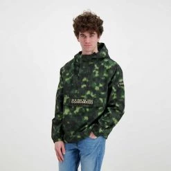 NAPAPIJRI GIACCA RAINFOREST FREESTRIDER Verde -Tendenza Italia napapijri np0a4gga giacca rainforest freerunner aop casual uomo 044924301 f9v 5