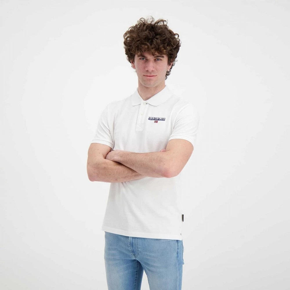 NAPAPIJRI POLO IN PIQUET ICE Bianco 6 NAPAPIJRI POLO IN PIQUET ICE Bianco - immagine 4